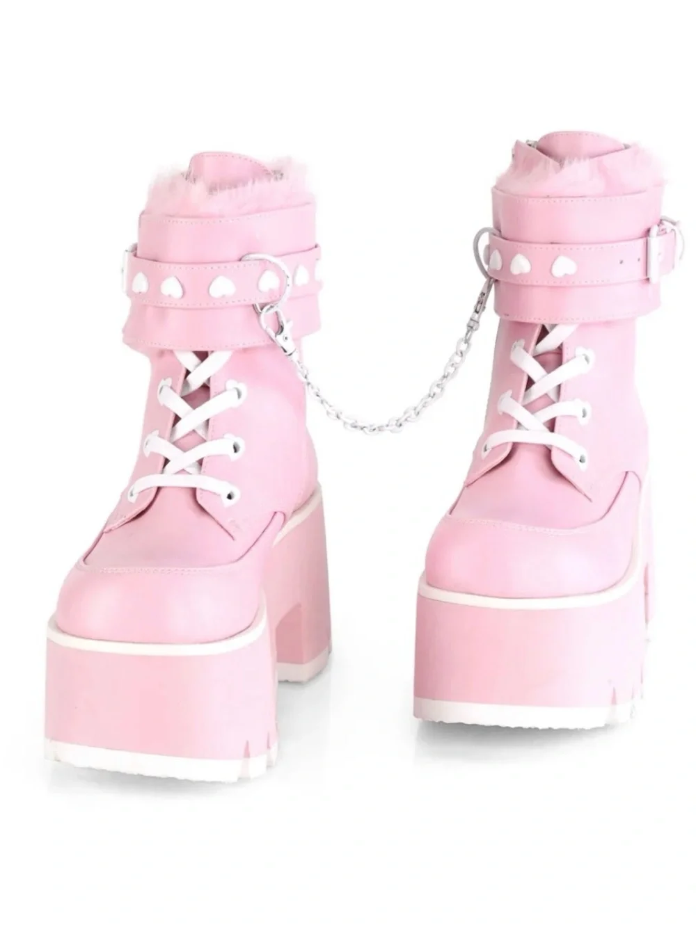 Demonia Ashes-57 Pink Platform boots